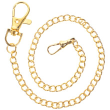 Jeanskette Golden Metall Für Modeoutfits