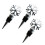 Raindrops 3 Metall Rote Stecker Zubehör 1