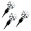 Raindrops 3 Metall Rote Stecker Zubehör 6