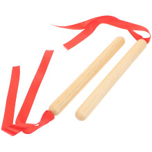 Rote Musikstäbe Aus Holz 1 Paar