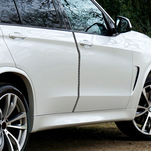 Carbonvezel Bumper Protector Auto Instapbeschermer Zwart 2