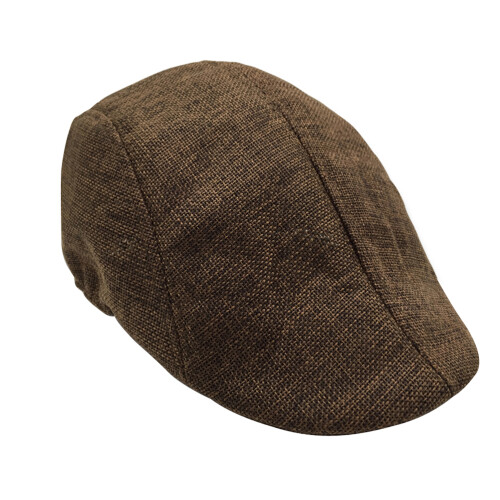 Beret Newsboy Hut Flachs