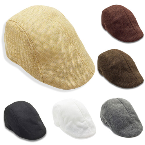 Beret Newsboy Hut Flachs 2