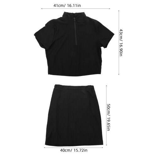 Zweiteiliges Tutu Für – Elastischer Cropped Sommerrock 1