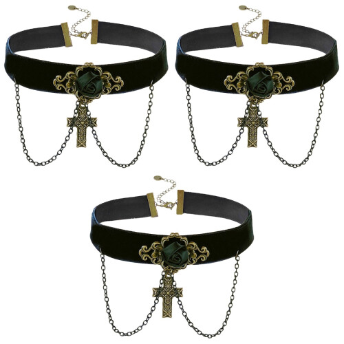 3 Teile Schmuck Halskette Anhänger Choker 2