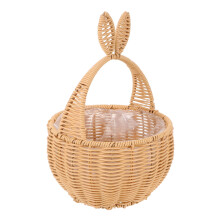 Bunny Aufbewahrungskorb Beige Kunststoffrattan Für Zuhause