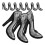 Dekoratives High Heel Patch Mode Design 1 Satz 6