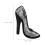 Dekoratives High Heel Patch Mode Design 1 Satz 3