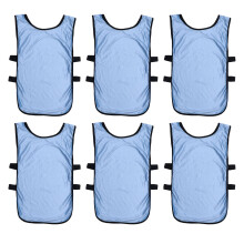 Worgeous Team Übungs Westen Hellblau 6 Stk 22,8x12,6 Zoll Polyester