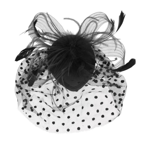 Fascinator Mit Schleier Rot