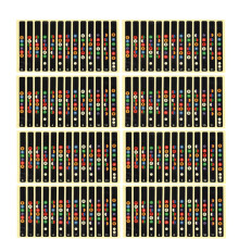 10Stk Gitarren Noten Werkzeug Musikalisches Alphabet Aufkleber