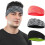 Sport-Headbands Feuchtigkeitsableitend Elastisches Band 3 Schwarz 5