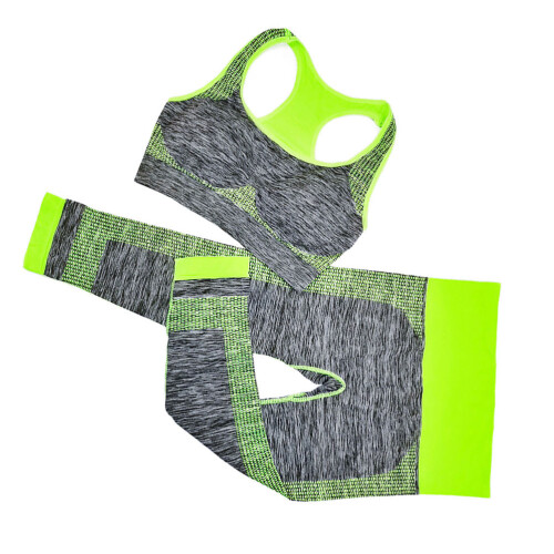 1 Set 2 Teile Workout Racerback Sport- Leggings
