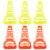 Worgeous 6 Stk Mini Agility Fußball Trainings Eimer 8