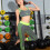 1 Set 2 Teile Workout Racerback Sport- Leggings 4