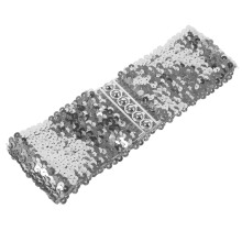 Women Stretch Gürtel Breit Polyester Metall 1 19x2,8x0,4 Zoll