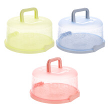 Qumonin 3St Reusable Cake Carrier Mit Deckel – Zufällige Farbe