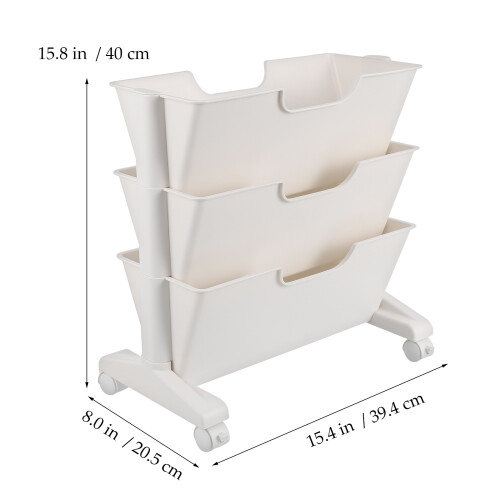 Boekenplank Kantoor Opbergrek 1 Set Wit 1