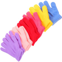 6 Paar Kinderhandschuhe Rot Für Kälteschutz