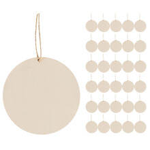 Runde Holzplatte Beige 20 3 Zoll Bastelbedarf Für Party