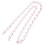 Masteelf Achteckige Perlenkette 98,00x1,40x0,70 cm Rosa 6