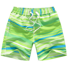 Jungen Badehose Schnelltrocknend Kurze Hose Hellgrün 1