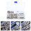 100Ensembles Rivets Cuir Métal Argent Kit Accessoires Ceintures DIY 3