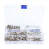100Ensembles Rivets Cuir Métal Argent Kit Accessoires Ceintures DIY 2