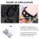 100Ensembles Rivets Cuir Métal Argent Kit Accessoires Ceintures DIY 8