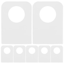 Worgeous 500 Stks Ronde Gatenlabel 3,20X2,30X0,03 Cm Transparant
