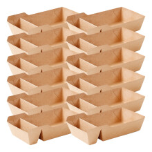 40 Stück Snackboxen, Großpackung, Mehrwegbehälter, Büro, Khaki
