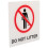 No Littering Schild Block Touch Für Außenbereich Abfalleimer 9