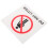 No Littering Schild Block Touch Für Außenbereich Abfalleimer 10