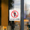 No Littering Schild Block Touch Für Außenbereich Abfalleimer 11
