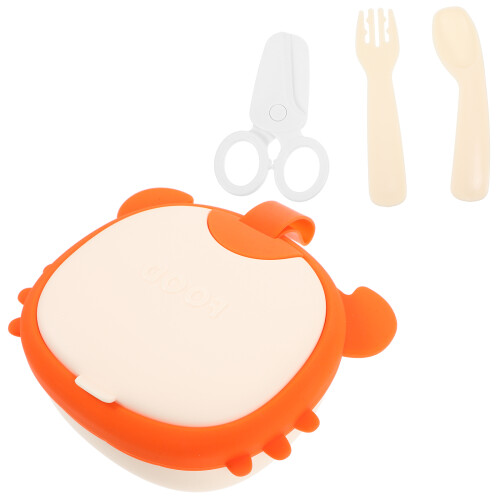 1 Set Essensschüssel Mit PP Orange Für Die Essenszeit