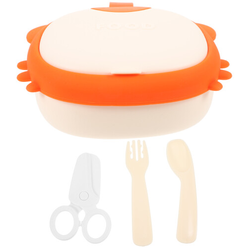 1 Set Essensschüssel Mit PP Orange Für Die Essenszeit 2