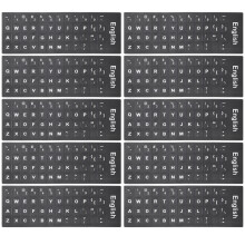 10 Blatt Tastatur Aufkleber Computer Tastaturen Qwerty