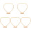 5 Sets Diy Bloemhoop Desktop Krans Frame Met Stand 4