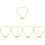 5 Sets Diy Bloemhoop Desktop Krans Frame Met Stand 7