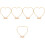 5 Sets Diy Bloemhoop Desktop Krans Frame Met Stand 6