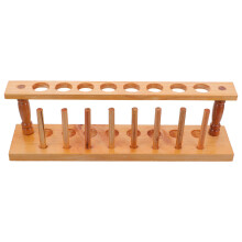 Wood Test Tube Rack Labor-Teströhrenhalter Labor-Röhrchenablage
