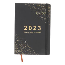 Cahier De Planning 2024 En Cuir PU Noir Accessoire De