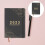 Cahier De Planning 2024 En Cuir PU Noir Accessoire De 6