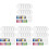 4 Sets Selber Machen Sublimation Schlüsselanhänger Rohlinge 4
