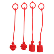 2 Sets Staubschutzkappe Schlauch Durchgang