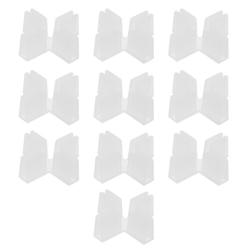 10St Multifunctionele Kartonnen Fixeerclips Transparant En 2