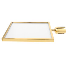 Poles Isolations-Säule Schild 45,50x32,00x2,50 cm Golden