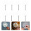 Blank Fans Hand Graffiti Fans PVC Multi 8Stk 7