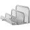 Tabletop Magazine Rack Book Organizer Holder Bookcase Office Silber 10