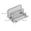 Tabletop Magazine Rack Book Organizer Holder Bookcase Office Silber 3